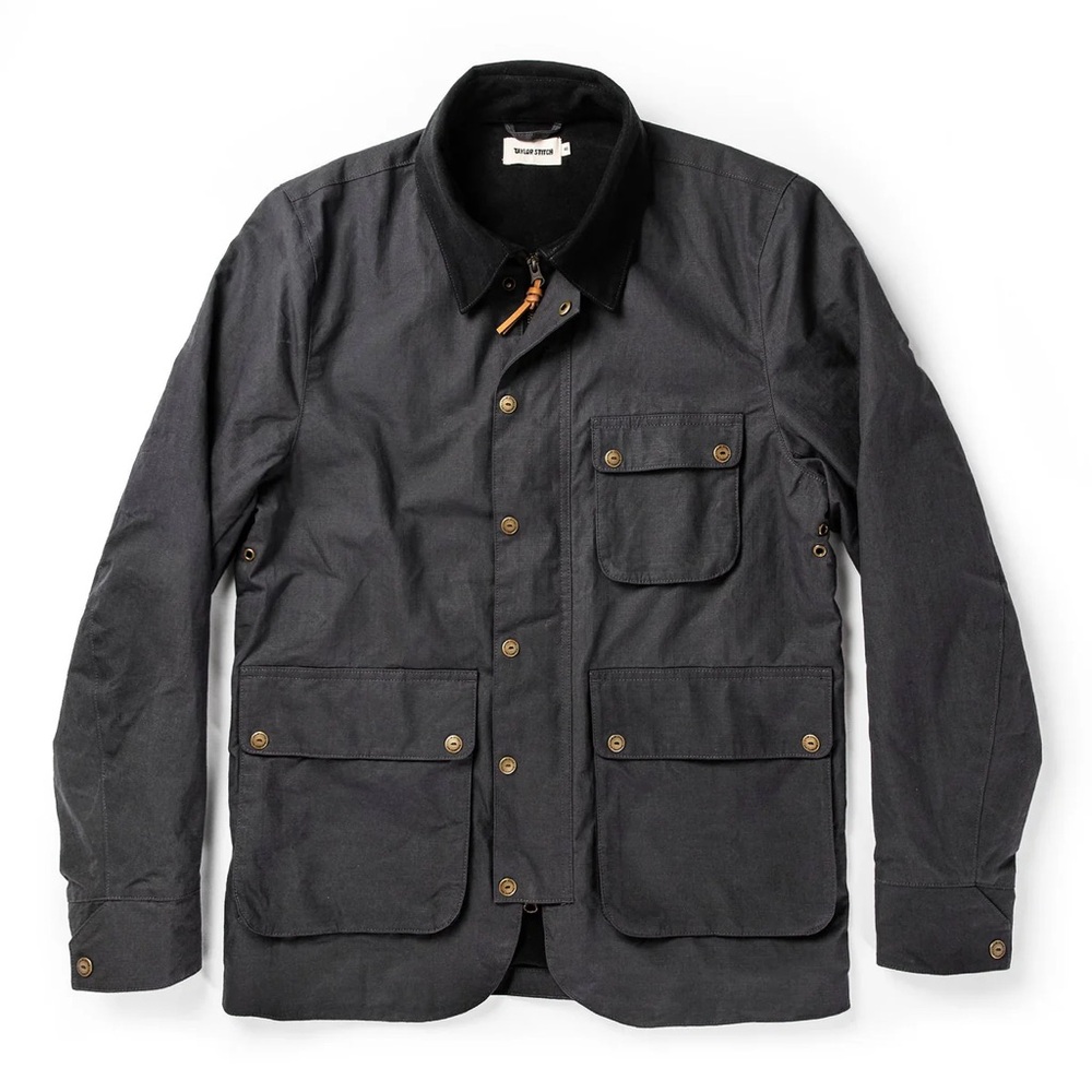 The Rover Jacket in Ripstop Slate Dry Wax - 40
